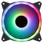 12cm Double Loop RGB Cooler DC Fan PWM Custom Programming Rainbow Illuminated Ultra Silent